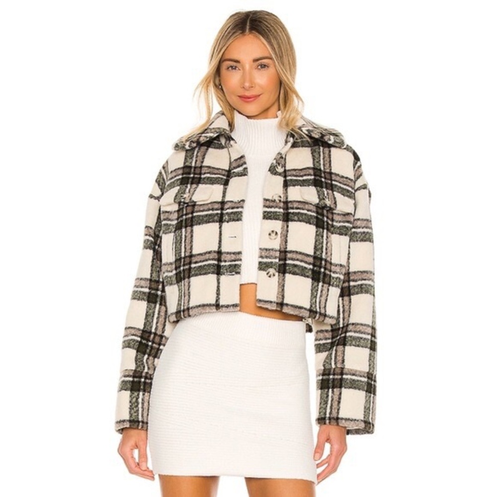 Tularosa Josie plaid cropped coat